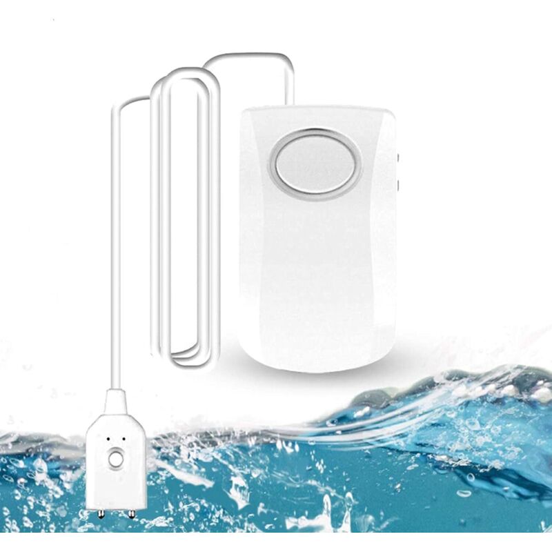 Wlan-wasserleckdetektor, 130 Db Intelligenter Überschwemmungsmelder, Wasserdetektor, Drahtloser Wasseralarmsensor, Push-benachrichtigungen Auf Smartphones Über Die Tuya/smart Life App