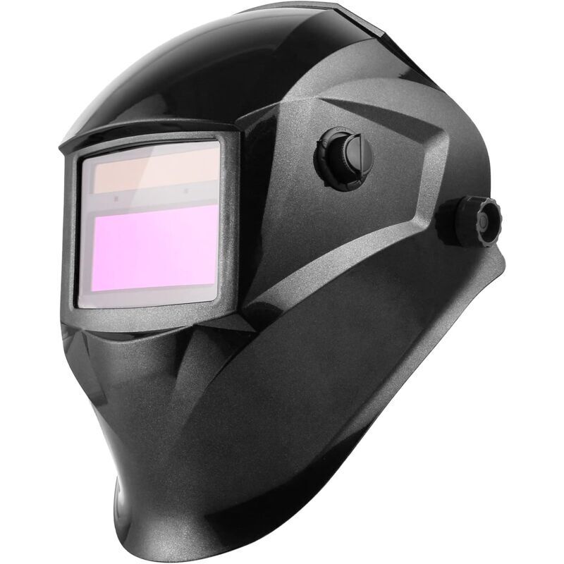 Automatischer Schweißhelm, Schweißmaske, Großes Sichtfeld: 96 X 48 Mm, Einstellbarer Schutzgrad Din 9–13, Mit 2 Sensoren Und 5 Gläsern, Für Wig/mig/lichtbogen