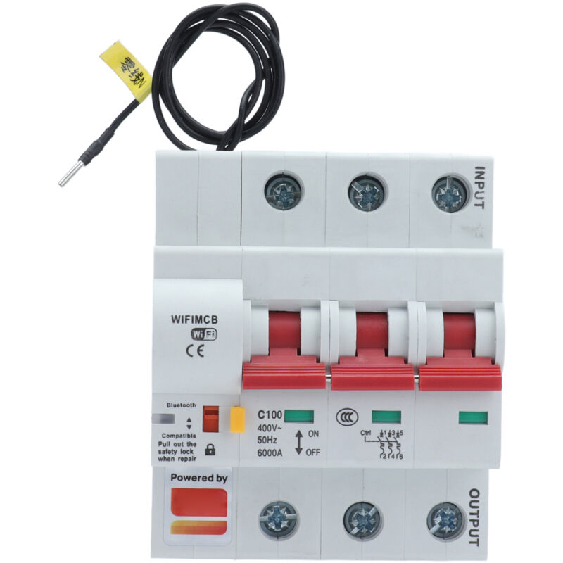 3p Smart-leistungsschalter, Wlan, Bluetooth, Fernbedienung, Fehlerstromschutzschalter, 400 V Wechselstrom, 100 A