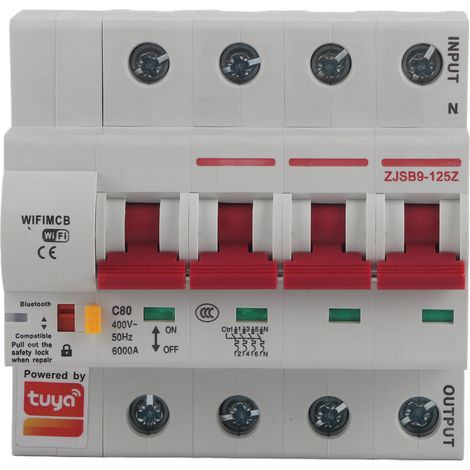 Intelligenter Wlan-leistungsschalter, Smartphone-app, Fernschalter Pa66-dsm, Feuerfestes Gehäuse, 220 V Wechselstrom