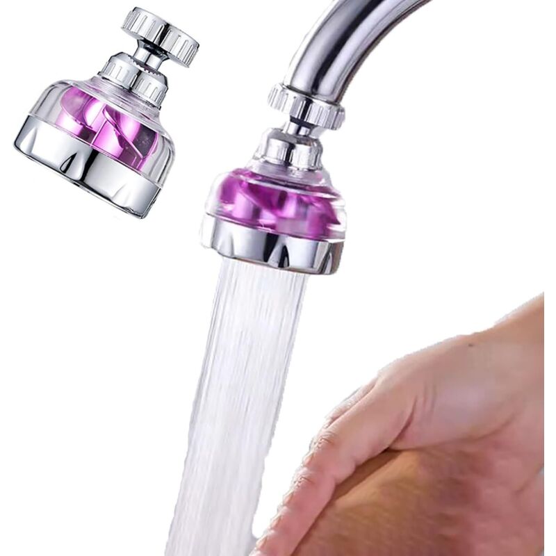 Universeller Wasserhahn-verlängerungsbelüfter, 360° Drehbar, Küchen-weitwinkel-druckdüse, Wassersparender Spritzschutzfilter, Tragbar, 2er-set