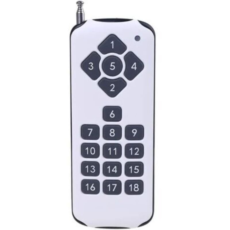 Zubehör Für Multifunktionswerkzeuge - Ask 18-kanal 433 Mhz 18-tasten-rf-fernbedienung, Leistungsstarker Drahtloser Sender Zum Schalten Von Alarmen - (farbe: Weiß)