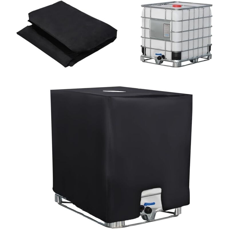 Schutzhülle Für 1000-liter-ibc-container – 210d-gewebe – Uv-beständig, Staubdicht – Abmessungen 116 X 100 X 120 Cm – Inklusive Aufbewahrungstasche
