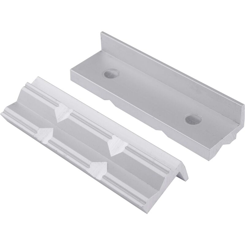 2er-set Schutzbacken Für 100-mm-schraubstock – Aluminium – Prismenförmig Mit Magnetbacken