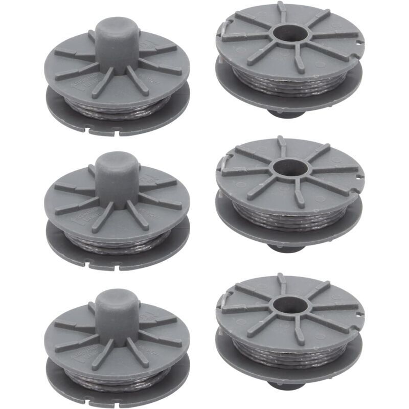 Fadenspule Für Gardena 5307-20 Freischneider, 1,65 Mm, 6,1 M, Ersatzspule Für Gardena 5307 Easycut 400 Art. 8846, Comfortcut 450 Art. 8847, Powercut Art. 8848 (6 Stück)
