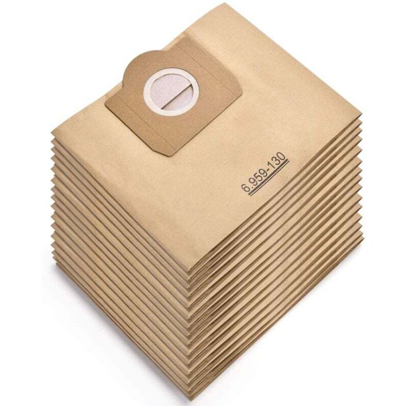 Packung Mit 15 Staubsaugerbeuteln Für Kärcher 6.959-130.0 Wd3 Wd3p Mv3 Ersatz-papierfilterbeutel Für Nass- Und Trockensauger, Beutel Für Kärcher Wd3 Premium-zubehör Ersatzteile
