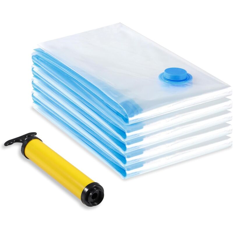 Vakuum-aufbewahrungsbeutel, 5er-pack (60 X 80 Cm), Wiederverwendbare Kleidersäcke, Vakuum-aufbewahrungshüllen Für Bettdecken