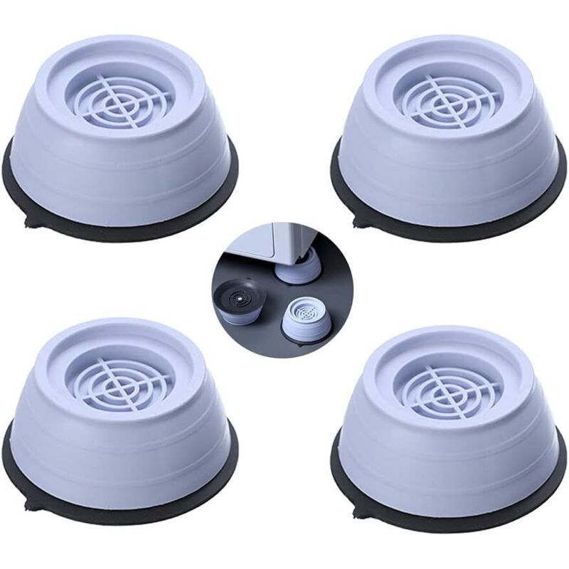Waschmaschinen-stoßdämpfer, 4 Stück Anti-vibrations-pads, Universelle Stabilisierungsfüße Für Waschmaschine Und Kühlschrank/trockner (s)