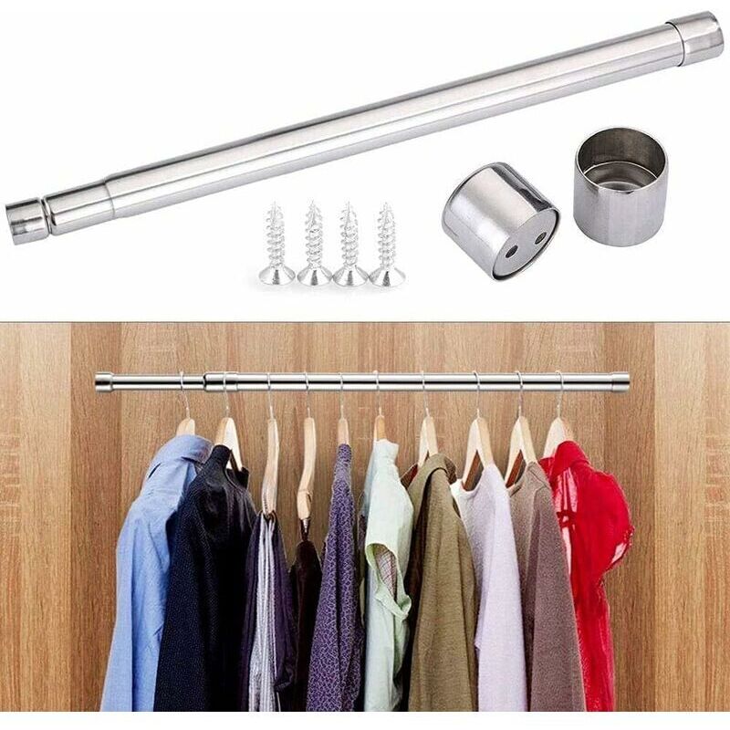57–100 Cm Ausziehbare Kleiderstange, Ausziehbare Kleiderstange Für Den Kleiderschrank, Kleiderstange, Teleskop-kleiderstange Aus Edelstahl, Nischenstange, Teleskop-kleiderstange, Kleiderstange