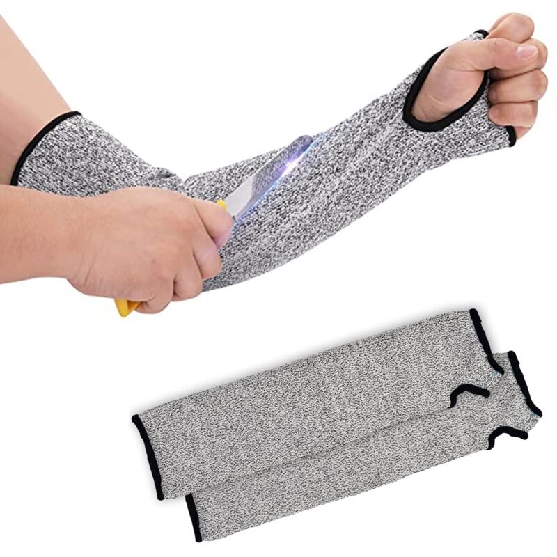 Schnittfeste Strickärmel, Schutzstufe 5, Schnittfeste Gartenhandschuhe, Arbeitsschutz, Verhindern Kratzer, Schürfwunden Und Hautirritationen Durch Uv-strahlung (1 Paar)
