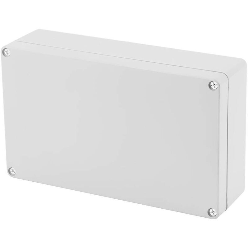 Wasserdichte Anschlussdose 200 X 120 X 56 Mm, Gehäuse Für Elektrische Verkabelung Aus Abs-kunststoff, Schutzart Ip65, Wasserdicht, Staubdicht, Schwer Entflammbar, Stoßfest, Korrosionsbeständig, Antist
