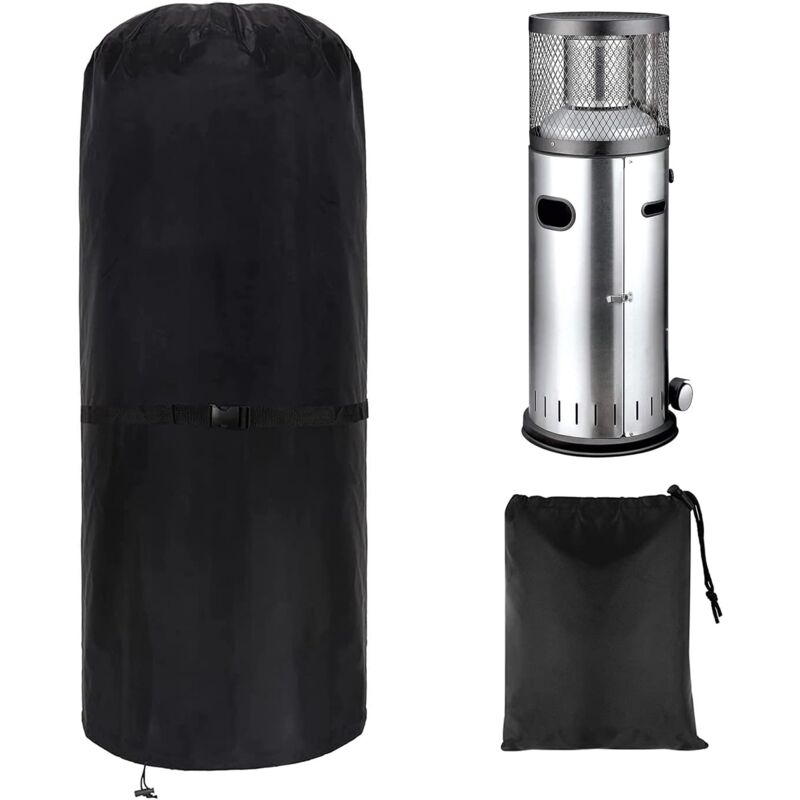 Abdeckungen Für Außenheizstrahler, Wetterschutz, Terrassenheizstrahler-abdeckung – 600d Oxford-gewebe, Wetterfest Und Uv-beständig – Rund – 50 X 50 X 120 Cm