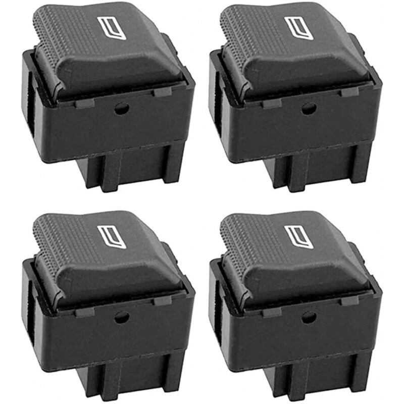 4 Stück Fensterheberschalter, Einseitiger Knopf, Oem 6x0 959 855b 6x0959855b Für Vw Lupo, Polo – Seat Cordoba, Ibiza Iii