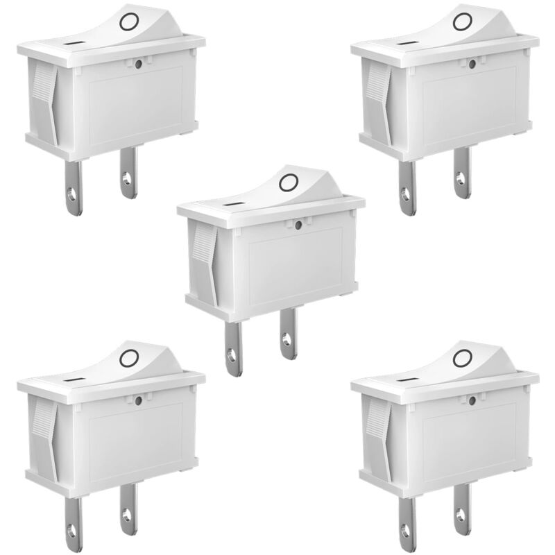 5 Stück Kippschalter, Mini-spst 10 Mm X 15 Mm Ein-/aus-wippschalter, Für Auto, Boot Und Haushaltsgeräte