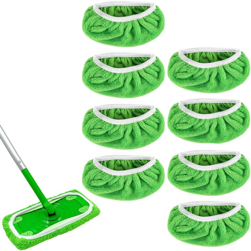 8 Stück Mopp-pads, Mopp-ersatzpads, Waschbare Ersatztücher, Mikrofaser-mopp-pads, Wiederverwendbare Tücher Zum Reinigen Und Schrubben Von Trockenen Oder Nassen Böden, Fliesen, Marmor