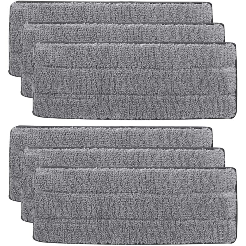 6 Stück Mopp-pads, Mopp-ersatzpads, Mikrofaser-reinigungspads Für Haushaltsmopps, Für Die Nass- Oder Trockenreinigung Und Das Schrubben Von Böden