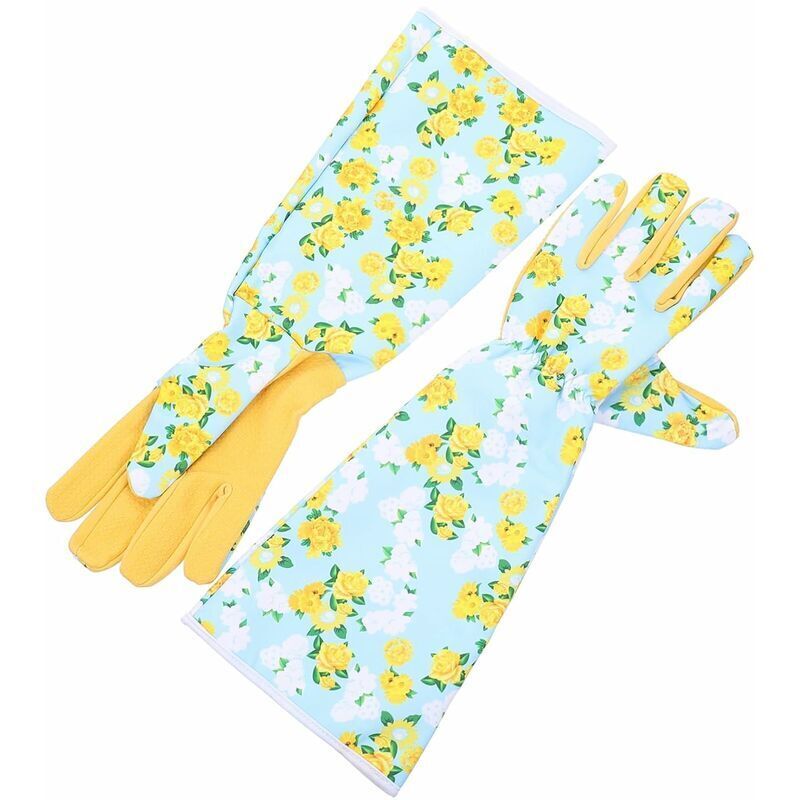 Bedruckte Gartenhandschuhe, Langarm-handschuhe Mit Handgelenkschutz, Schnitt-handschuhe