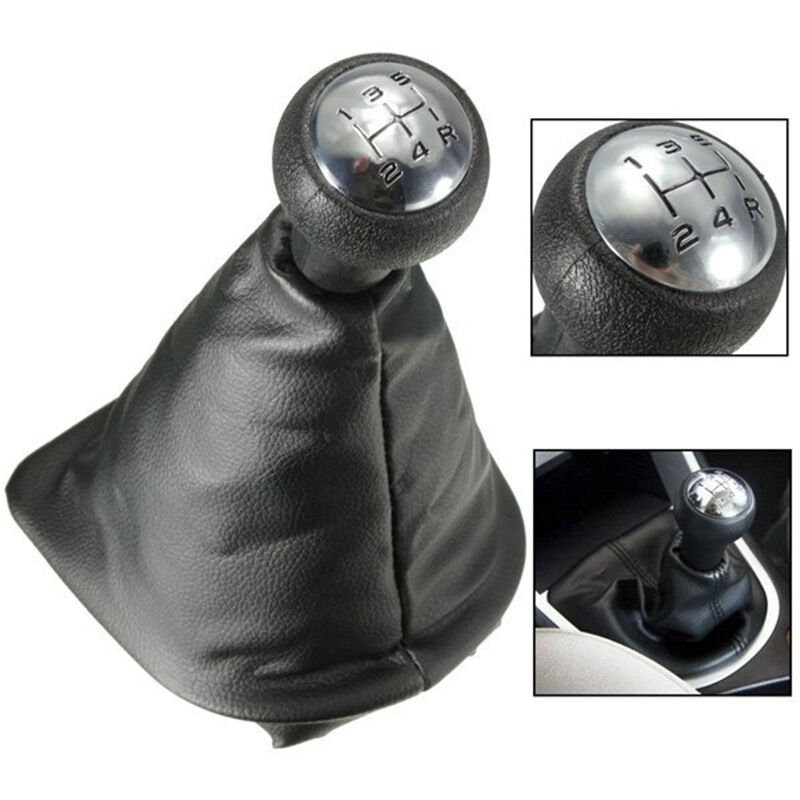 5-gang-schaltknauf Mit Manschette, Kompatibel Für Peugeot 307