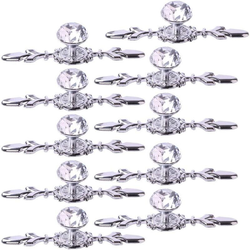 Kristall-schubladengriffe, 10 Stück, 4,7 Zoll, Diamant-schrankknöpfe, Schrankgriffe, Kleiderschrankgriffe, Beschläge Für Küchen-, Schlafzimmer- Und Badezimmermöbel