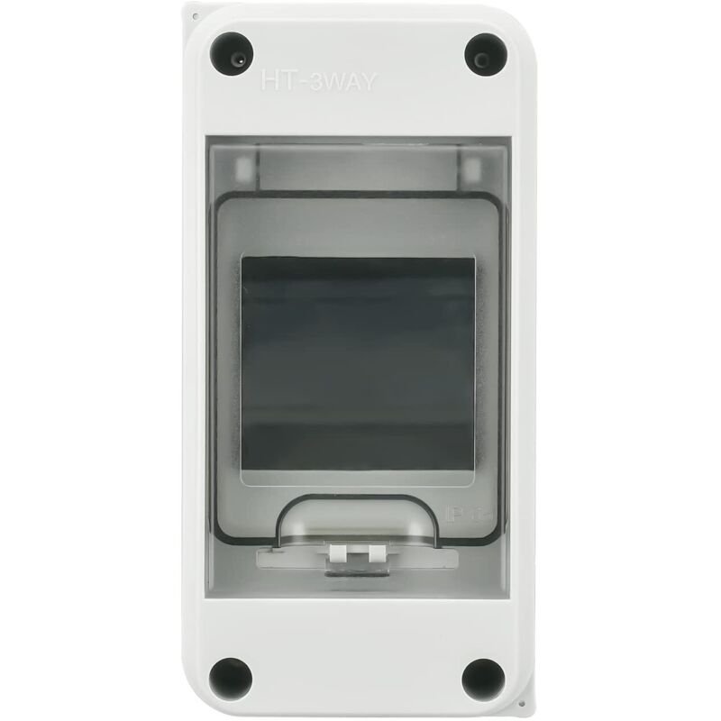 Wasserdichter Ip65-außenverteilerkasten, 3 Module, Abs-kunststoffoberfläche, Wasserdichter Außenverteilerkasten, Schaltschrank, Modulare Anschlussdose (3-fach)