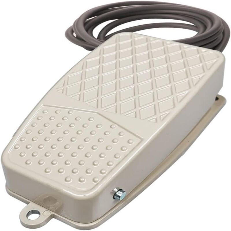12v-24v-48v-230v/10a Metall-fußschalter, Rutschfest, Momentan, Freihändig, Mit 100 Cm Kabel, Spdt No Nc