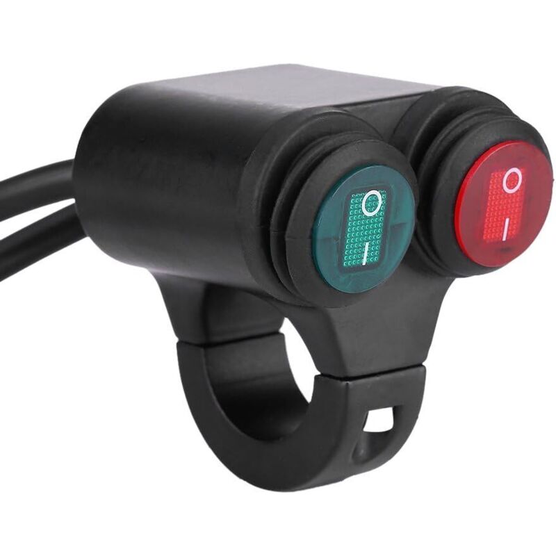 Motorrad-lenker-schalter, Universal 22 Mm Ein-/aus-schalter Scheinwerfer Nebelscheinwerfer Doppelsteuerungstaste (d)
