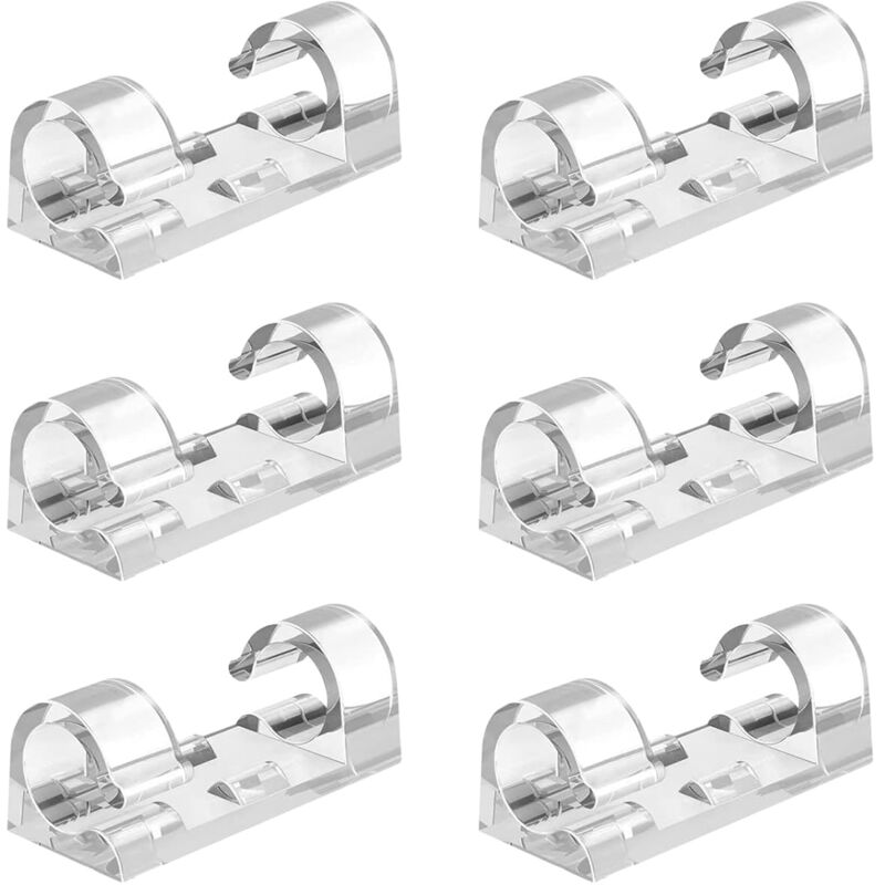 80 Stück Transparenter Kabelmanager, Selbstklebende Kabelklemmen, Kabelklemmen, Geeignet Für Die Meisten Netzkabel, Usb-kabel, Audiokabel, Ladekabel, Kopfhörerkabel