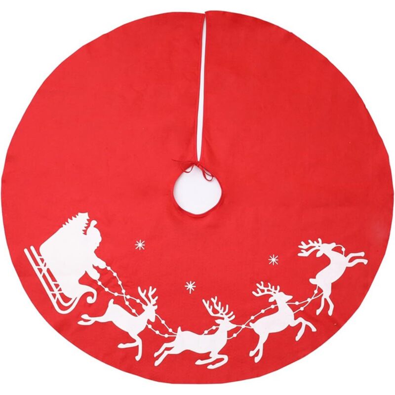 Weihnachtsbaumrock, Weihnachtsbaumrock, Weihnachtsbaumhülle, Runder, Traditioneller, Festlicher Weihnachtsbaumrock, 100 Cm