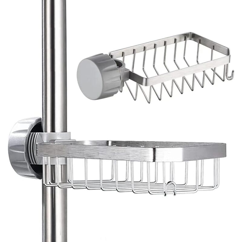 Duschseifenschale – Duschshampoo-halter, Kein Bohren Erforderlich, Passend Für 25–40 Mm Stangen