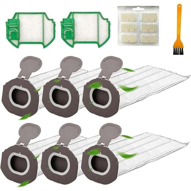 10-teiliges Staubsauger-zubehörset Mit 6 Staubbeuteln, 2 Hepa-filtern, 1 Dufttablette Und 1 Reinigungsbürste