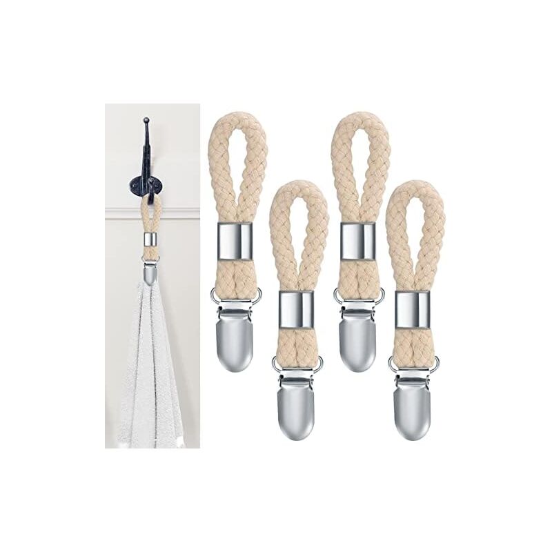 11,5 X 2,3 Cm, 4 Stück Handtuchklammern, Geschirrtuchhalter, Handtuchhaken Für Das Badezimmer, Handtuchhalter-klammern Für Schränke Zum Aufhängen Von Handtüchern
