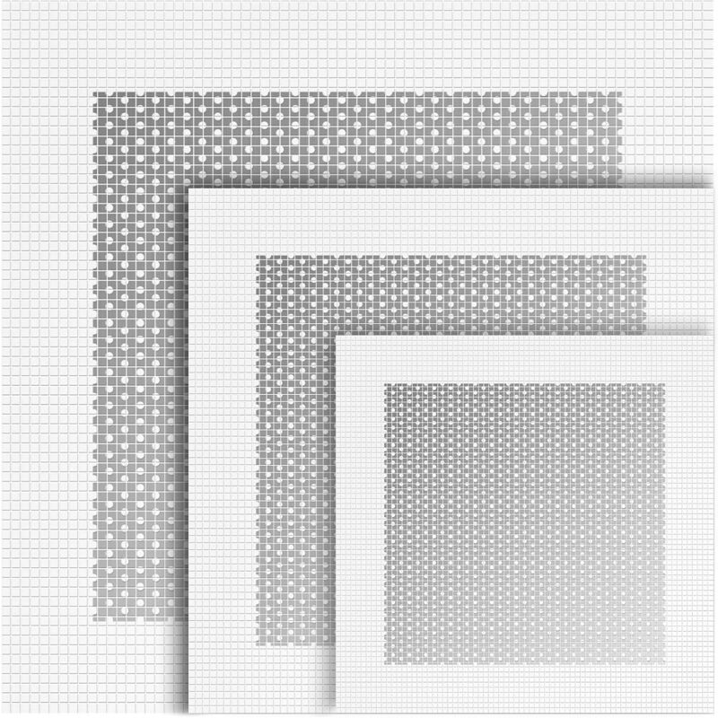 6 Stück Aluminium-wandreparaturflicken, Selbstklebende Flicken, 4/6/8 Zoll Glasfasergewebe Auf Verzinkter Platte, Trockenheitsbeständige Wandloch-reparaturflicken