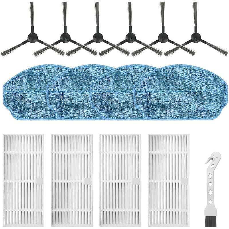 Zubehör Für Eicobot Br150 Und Cecotec Conga 999 Origin X-treme Saugroboter. Ersatzteile: 6 Seitenbürsten, 4