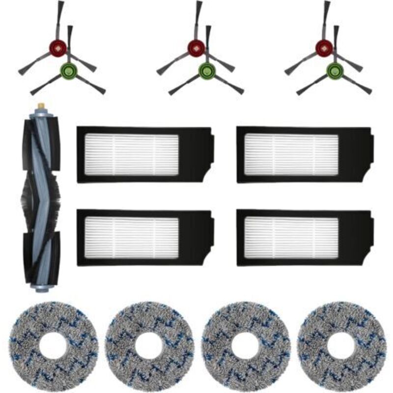 Ersatzfilter-bürsten-tuch-set Für Ecovacs Deebot T20 Omni T10 Omni Saugroboter Deebot X1 Omni X1 Turbo X1 Plus (15-teilig)