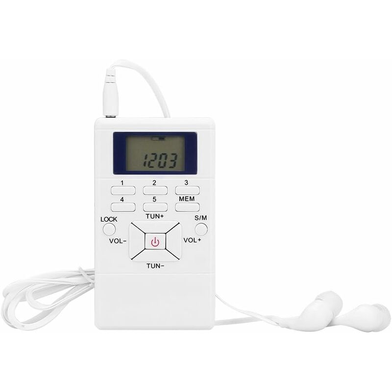 Fm-taschenradio – Mini-tragbarer Radioempfänger Mit Lcd-display Und Kopfhörer – Persönliches Digitales Walkman-radio Zum Spazierengehen, Joggen, Für Das Fitnessstudio Und Camping