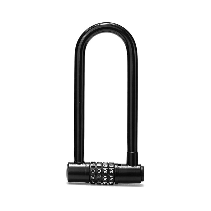 Zahlenschloss Für Fahrräder – 18 Cm Mit Langem Bügel – Wasserdichtes Fahrradschloss Mit Zurücksetzbarem Code – Diebstahlschutz Für Elektroroller, Tore, Mountainbikes, Sport, Schulen, Schuppen Und Schl