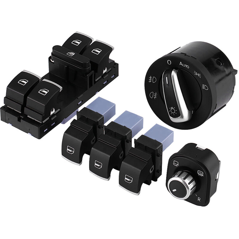 6-teiliges Hauptschalter-set Für Scheinwerfer, Spiegel Und Elektrische Fensterheber Für Mk5