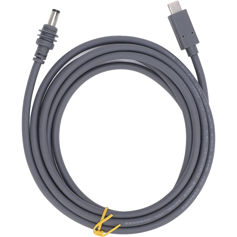 Typ-c-auf-dc-stromkabel, 5 M, 20 V, 5 A Hohlstecker, Kompatibel Mit Einem 100-w-pd-ladegerät, Wasserfest Für Laptops Und Led-lichtleisten