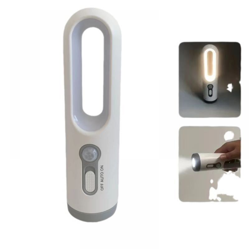 2-in-1 Tragbare Led-nachtlampe Mit Augenschutz, Geeignet Für Schlafzimmer, Badezimmer, Lesen, Camping, Weiß