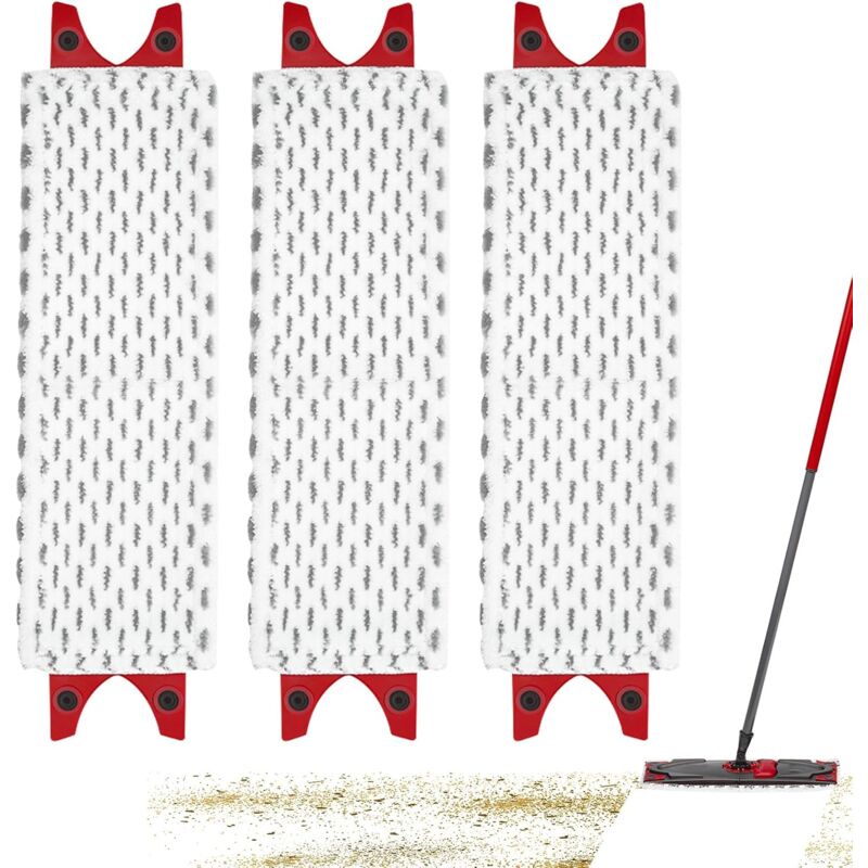 3er-pack Ersatzbezüge Für Vileda Ultramax Mop – Ersatz Für Vileda Mop – Einfach Anzubringen – Zum Entfernen Von Schmutzflecken – Zur Bodenreinigung