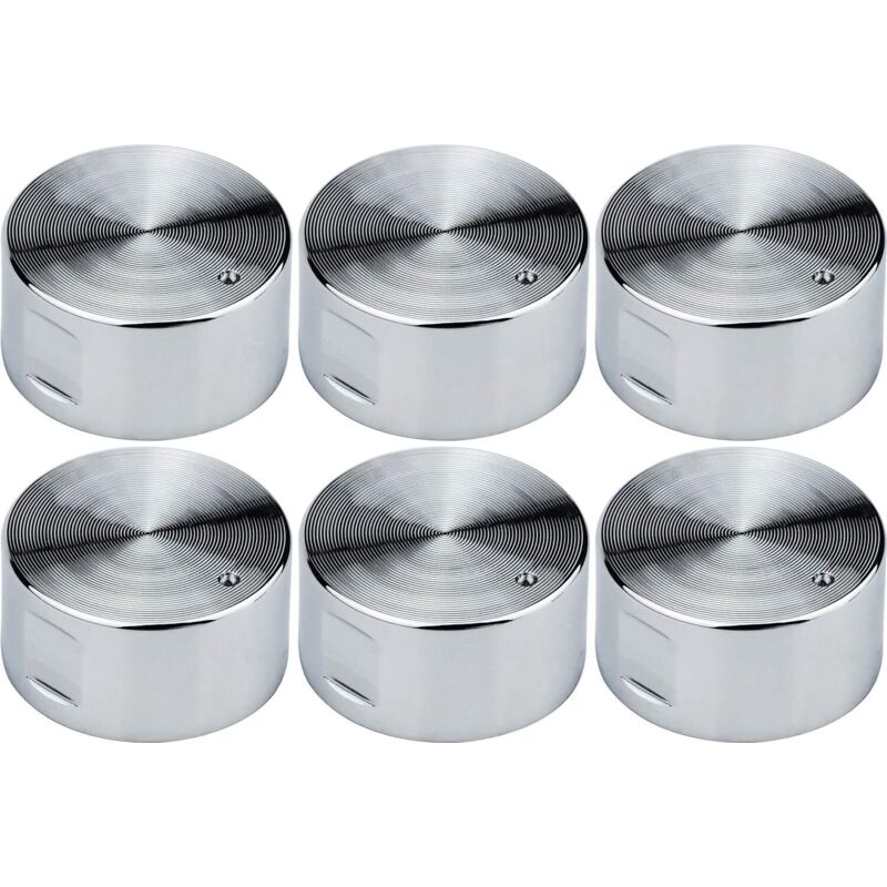 6 Stück 6 Mm Universal-gasherdknöpfe, Kochfeld-ofen-herd-bedienknöpfe, Ofenschalter, Kochfeld-bedienknöpfe