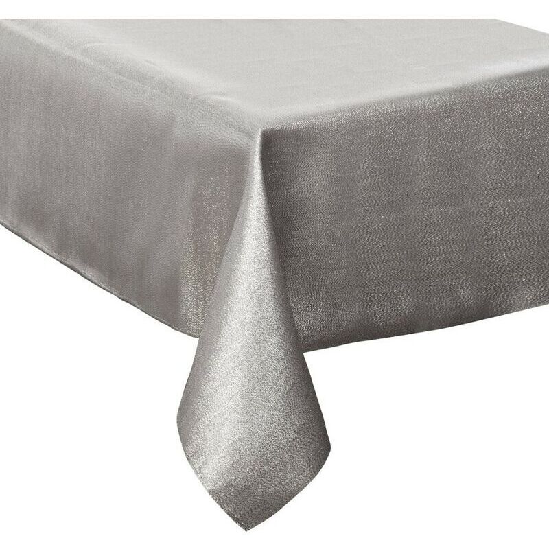 Rechteckige Tischdecke 140 X 240 Cm, Silberne Pailletten