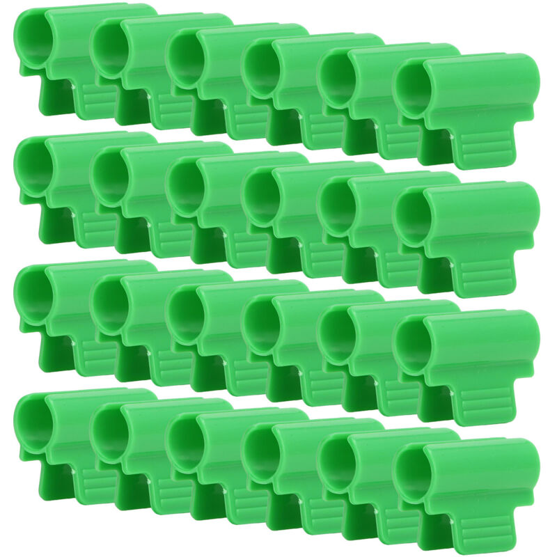 Set Mit 24 Clips Für Gewächshäuser, Einseitige Schutznetze, Tunnel, Insektenschutzgitter, Gartenhäuser, Schattierungsnetze, 19 Mm Stange