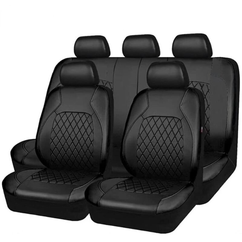 9-teiliges Universal-autositzbezug-set Aus Pu-leder, Sitzschutz, Komplettset, Autozubehör Für Pkw Und Suv