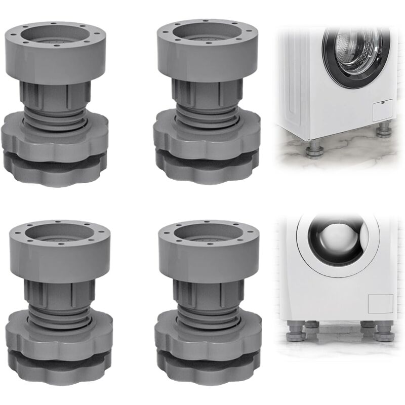 4-teiliges Set Anti-vibrationsmatten Für Waschmaschinen, Anti-vibrationspads, Universeller Waschmaschinen- Und Trocknerständer, Anti-vibrationsfüße Für Waschmaschinen, Trockner Und Kühlschränke Der En
