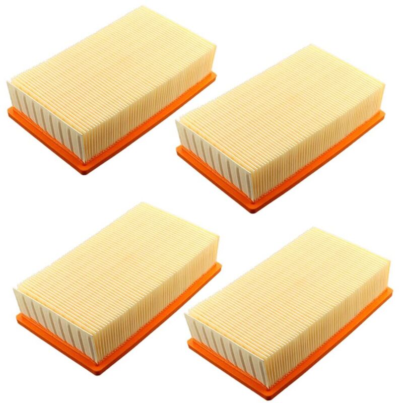 4er-set Filter Für Hilti Vc 20 U, Vc 40 U, Um (lf 4), Kärcher Nt25, Nt35, Nt45 Staubsauger – Flachluftfilter, Lamellenfilter / Bodenstaubsauger / Nass-trocken-staubsauger / Roboterstaubsauger