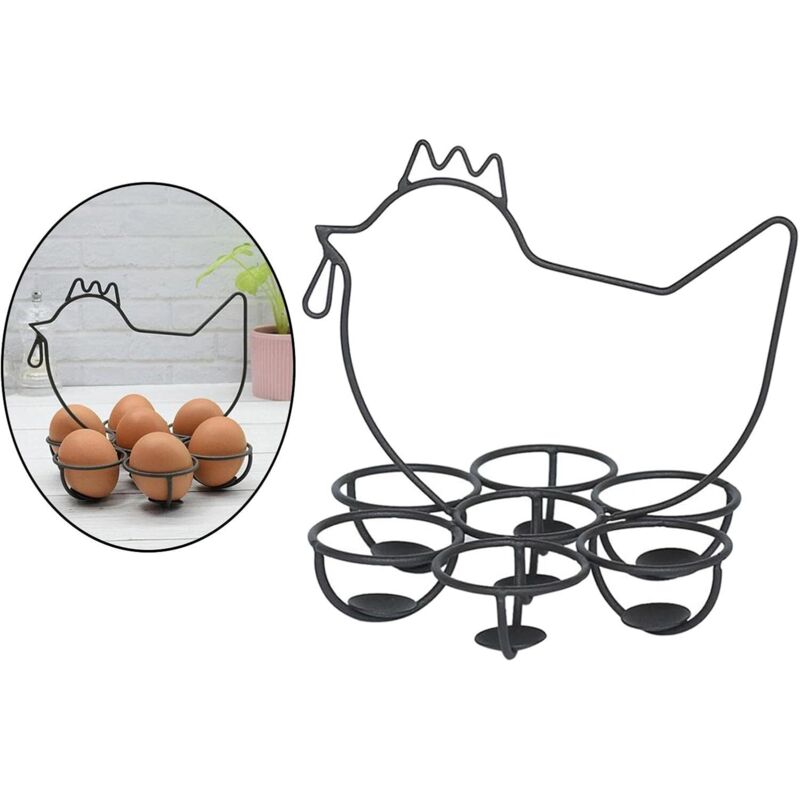 Eiserner Aufbewahrungskorb Für Die Küche, Praktischer Eierkorb, Eierhalter, Dekoration, Küchenaccessoires, Eierhalter Aus Eisen, Osterdekoration Aus Metall, Küchenarbeitsplatten-dekoration, Eierstände