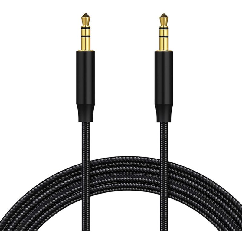 Klinken-audiokabel, Aux-kabel, 3,5-mm-aux-kabel, Stereo-audiokabel, Stecker-zu-stecker, Nylon, Für Kopfhörer, Ipod, Iphone, Ipad, Hifi, Tablet, Autoradio, Smartphones, Mp3, Auto – 1 M Npterbl