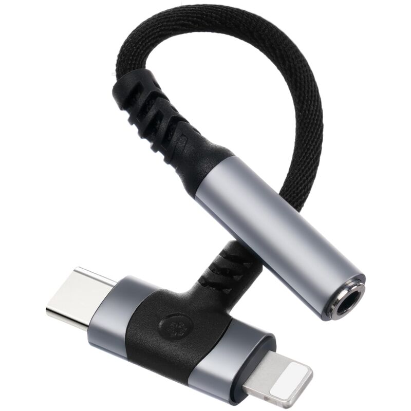 1-in-1-usb-c-auf-3,5-mm-klinkenadapter, Typ C/lightning Auf Kopfhörer-dac-chip-klinke