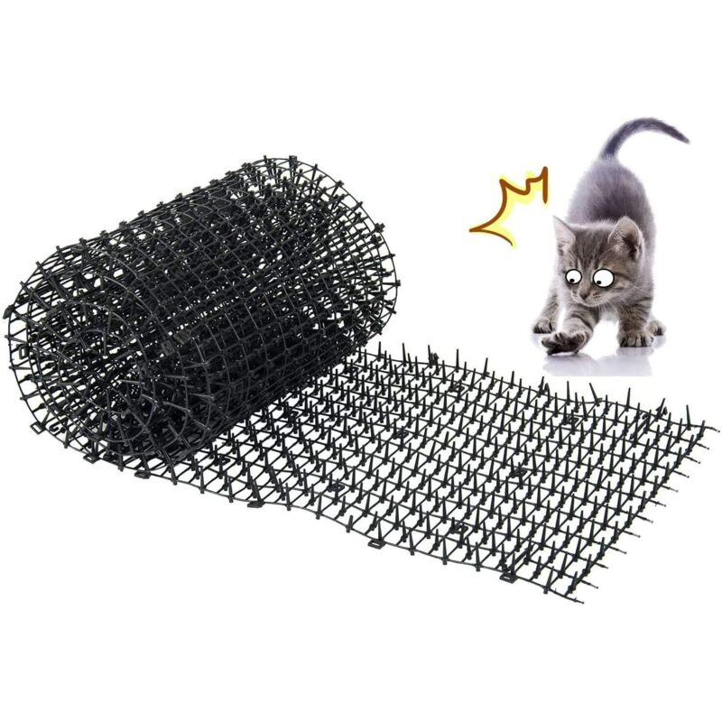 Anti-katzen-matte Mit Spikes, Gartengitter, Schutz Vor Hunden, Katzen Und Anderen Haustieren, 200 X 30 Cm